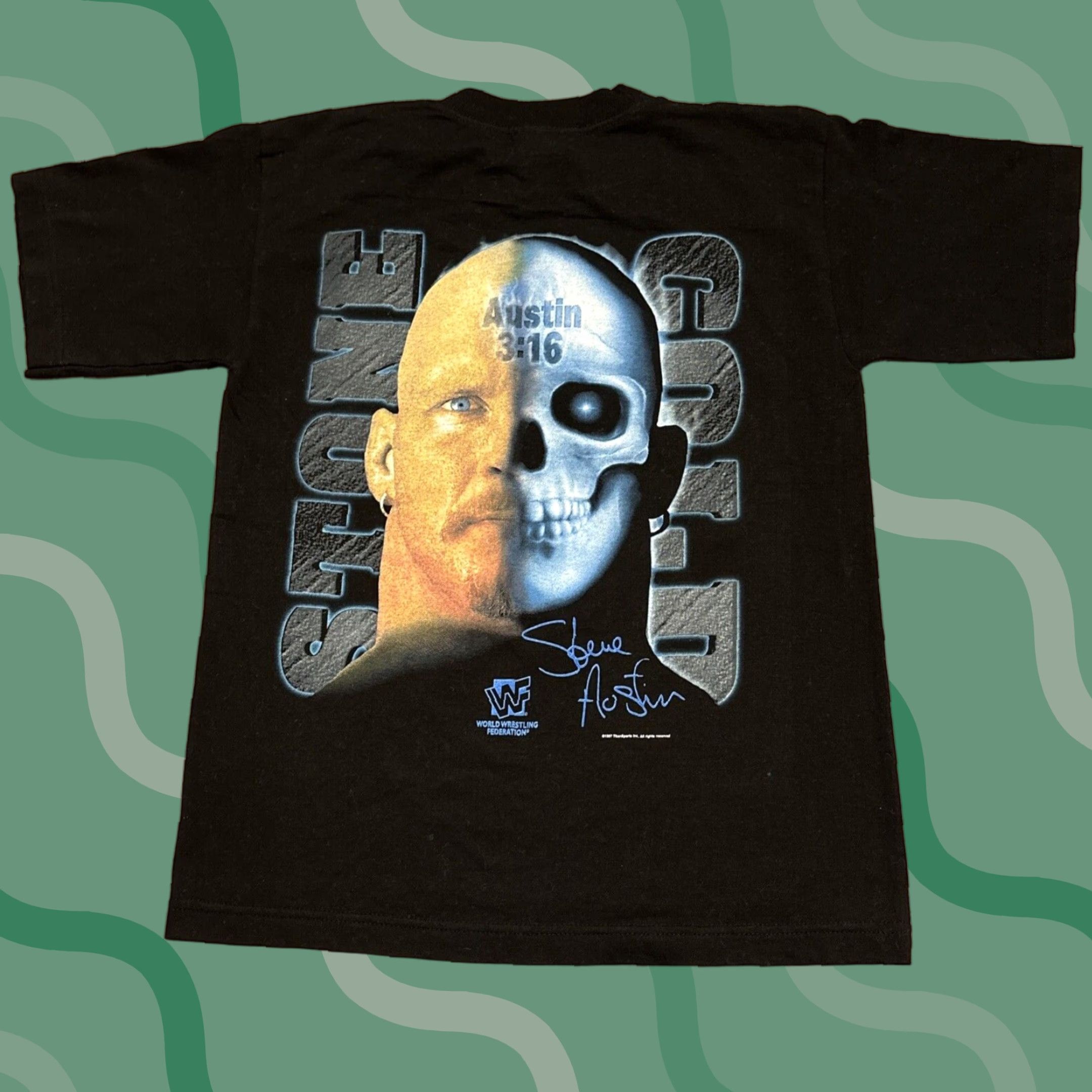 Vintage VINTAGE WWE 90s Stone Cold Steve Austin T-Shirt Mens XL Black Crew Neck Short Sleeve Size US XL / EU 56 / 4 - 1 Thumbnail