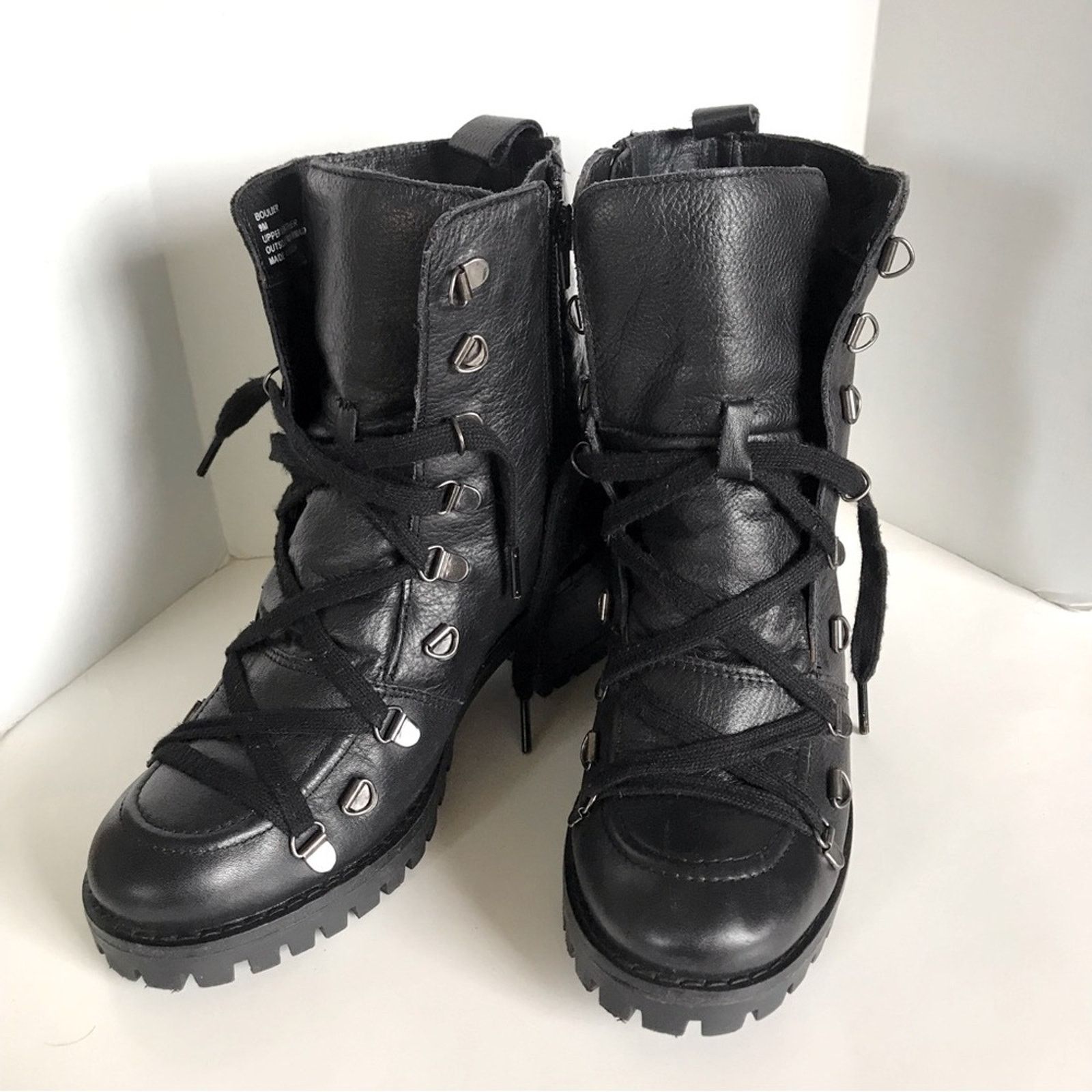 Matisse Matisse Boulder Hiker Biker Boot NEW Black Leather US 9 Size US 9 / IT 39 - 3 Thumbnail