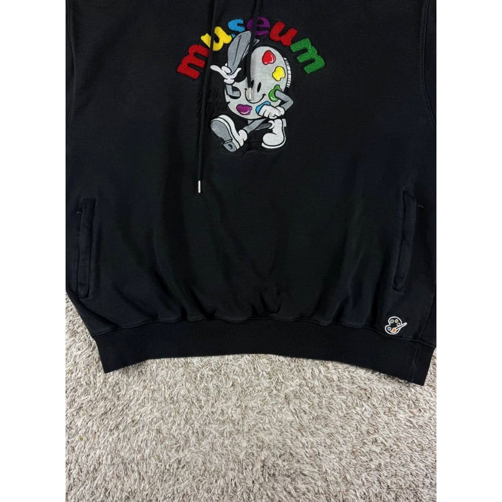 Logo 7 VINTAGE The Museum DC Embroidered Logo Black Hoodie Men 3XL Size US XXL / EU 58 / 5 - 3 Thumbnail
