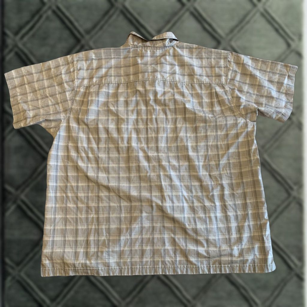 Bugle Boy VINTAGE Bugle Boy Button-Up Shirt 2XL Gray Eagle Print Short Sleeve Plaid Pocket Men 90s Preppy Mens Size US XXL / EU 58 / 5 - 1 Thumbnail