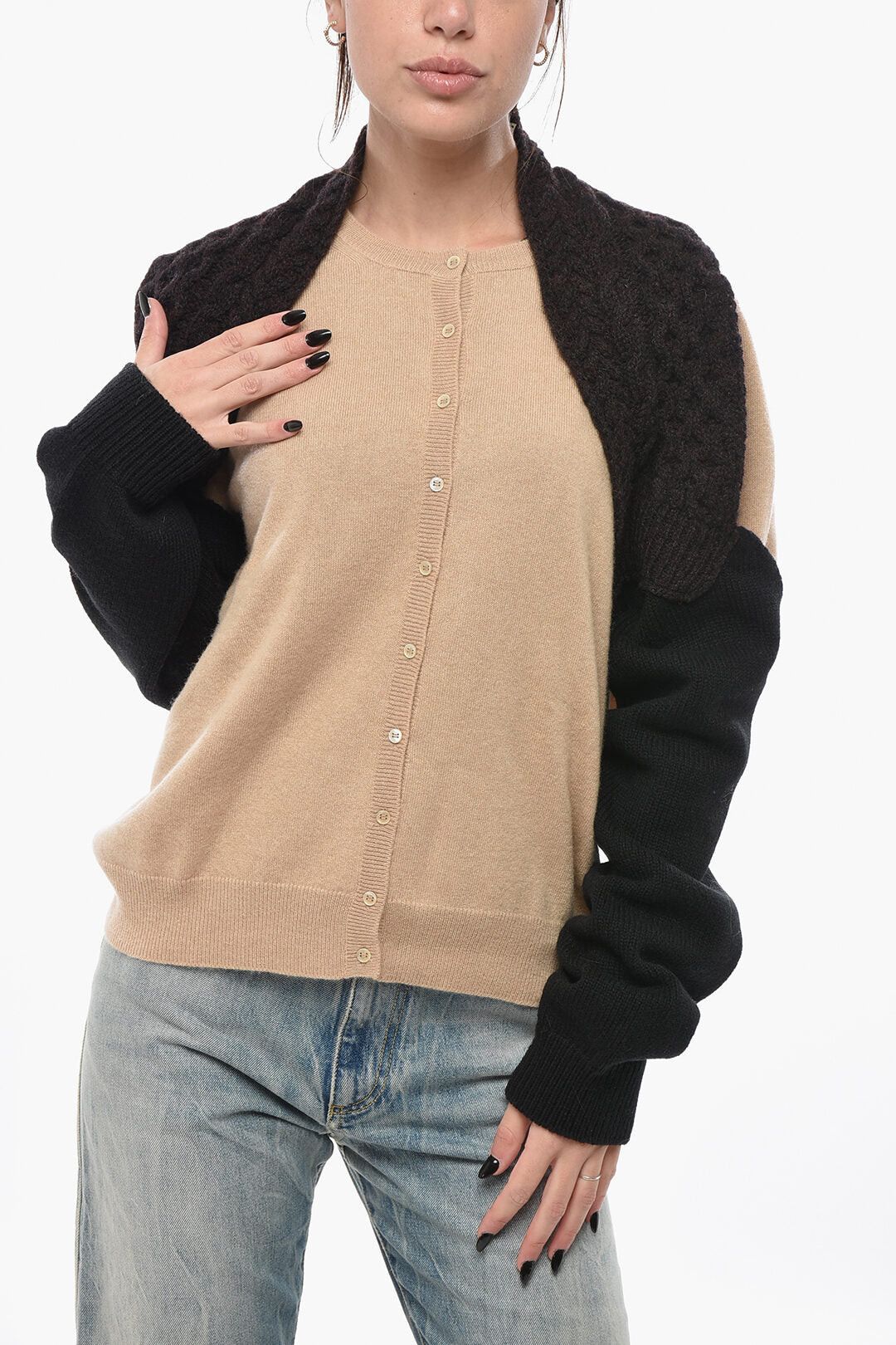Fendi Wool Cable Knit Shrug Size S / US 4 / IT 40 - 1 Thumbnail
