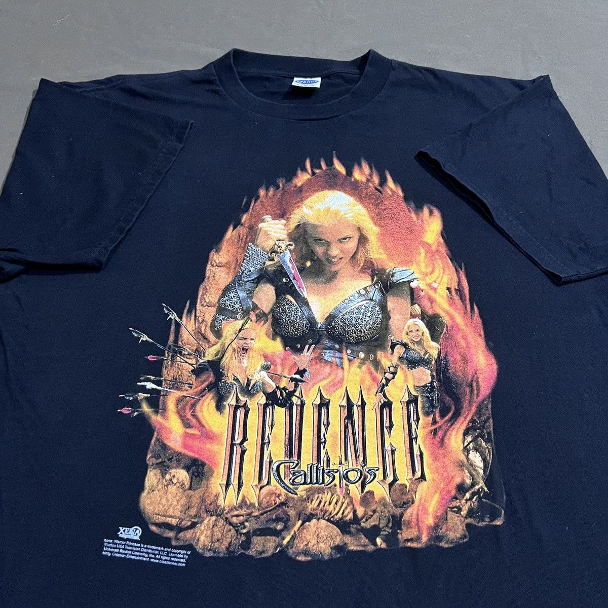 Vintage Vintage 90s Callisto Xena Princess Warrior Fire MovieTee XL Size US XL / EU 56 / 4 - 1 Thumbnail