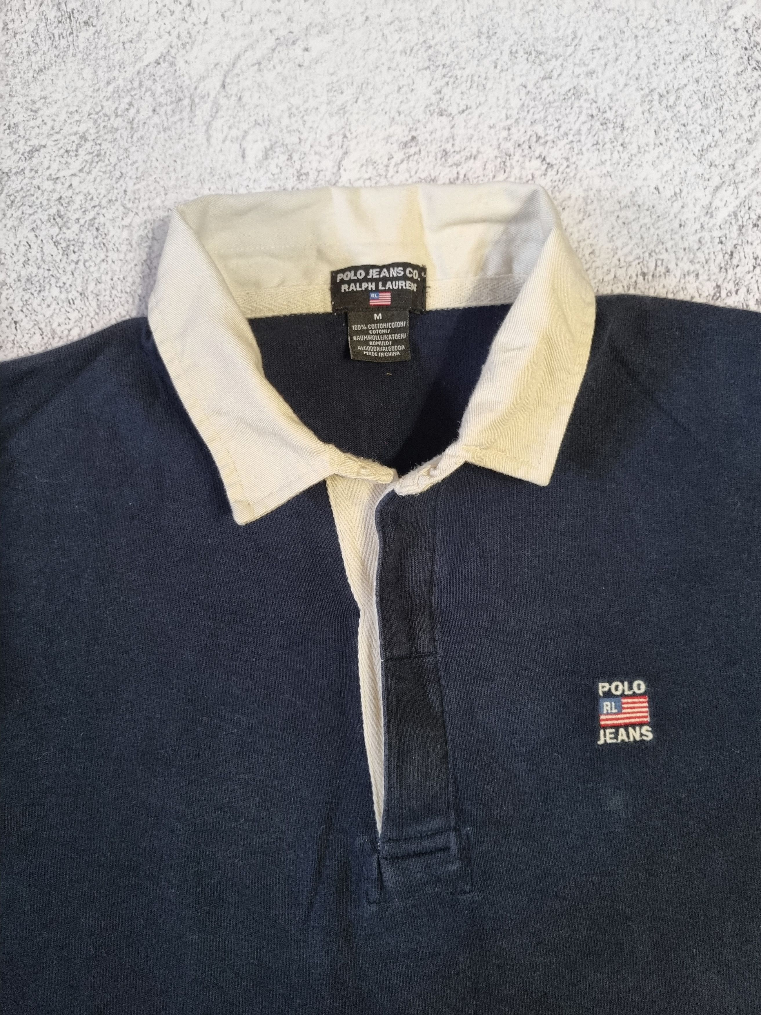 Polo Ralph Lauren Vintage Polo Jeans Ralph Lauren USA Long Sleeve Polo Rugby Size US M / EU 48-50 / 2 - 5 Thumbnail