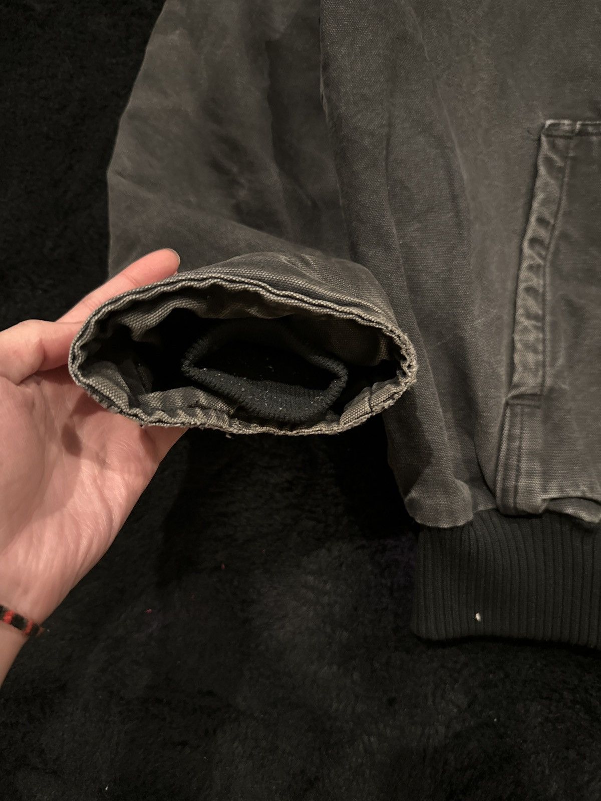 Carhartt × Vintage Carhartt Vintage Black Faded Workwear Jacket Size US L / EU 52-54 / 3 - 6 Thumbnail