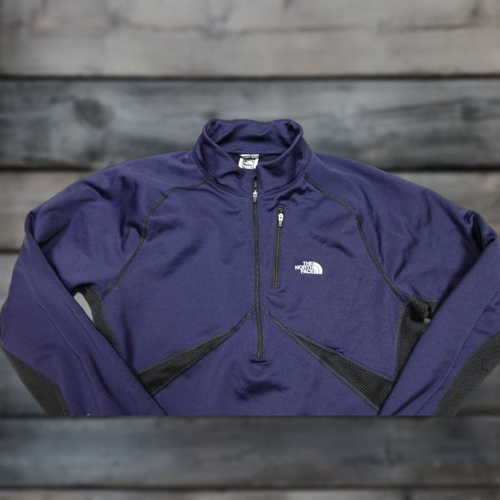 The North Face Nike The North Face Sweater Men M Blue Flight Series Pullover Quarter Zip Lightweight Fleece Logo Zipper Regular Fit Casual Outdoor 90s? Size US M / EU 48-50 / 2 - 1 Thumbnail