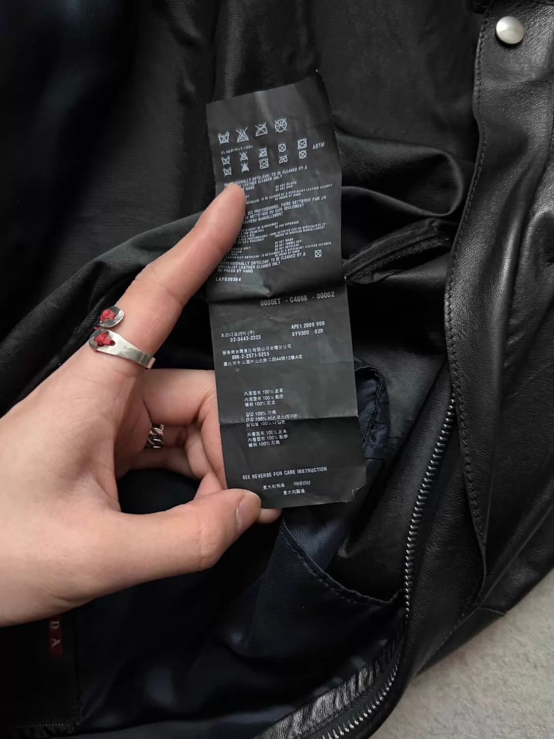 Prada PRADA SPORT 00s Vintage Archive Leather Jacket Unisex RIRI Size US M / EU 48-50 / 2 - 9 Thumbnail