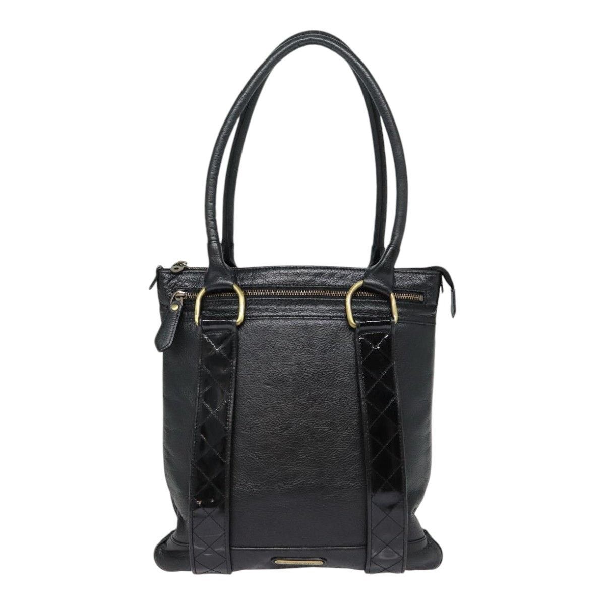 Burberry Burberry Shoulder Bag Leather Black Gold Size ONE SIZE - 13 Thumbnail