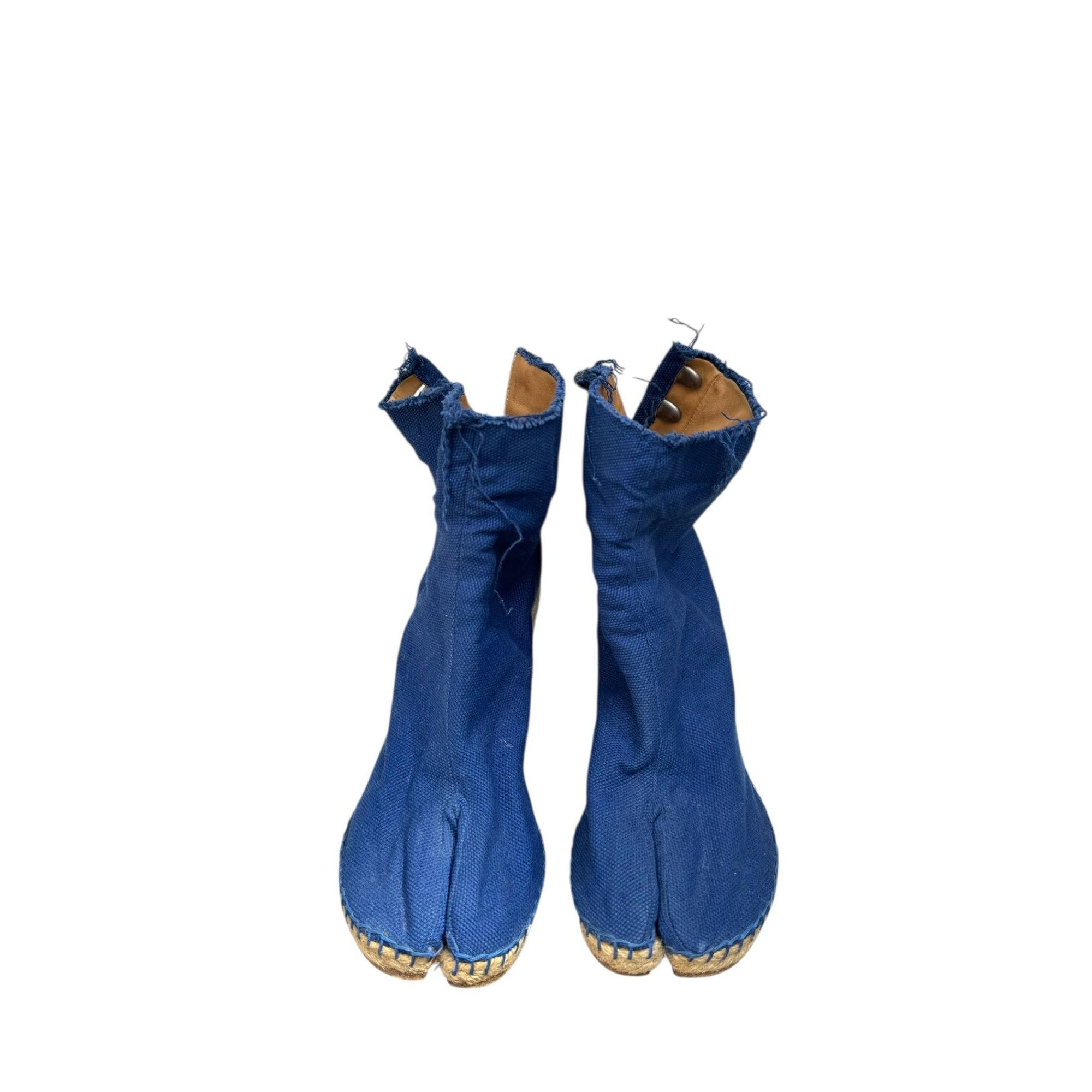 Maison Margiela Blue Tabi Wedge Boots Size US 6 / IT 36 - 1 Thumbnail