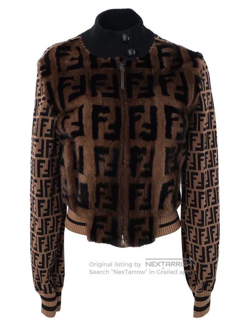 Fendi Fendi Mink Fur Mixed Monogram Fur Jacket Size XS / US 0-2 / IT 36-38 - 1 Thumbnail