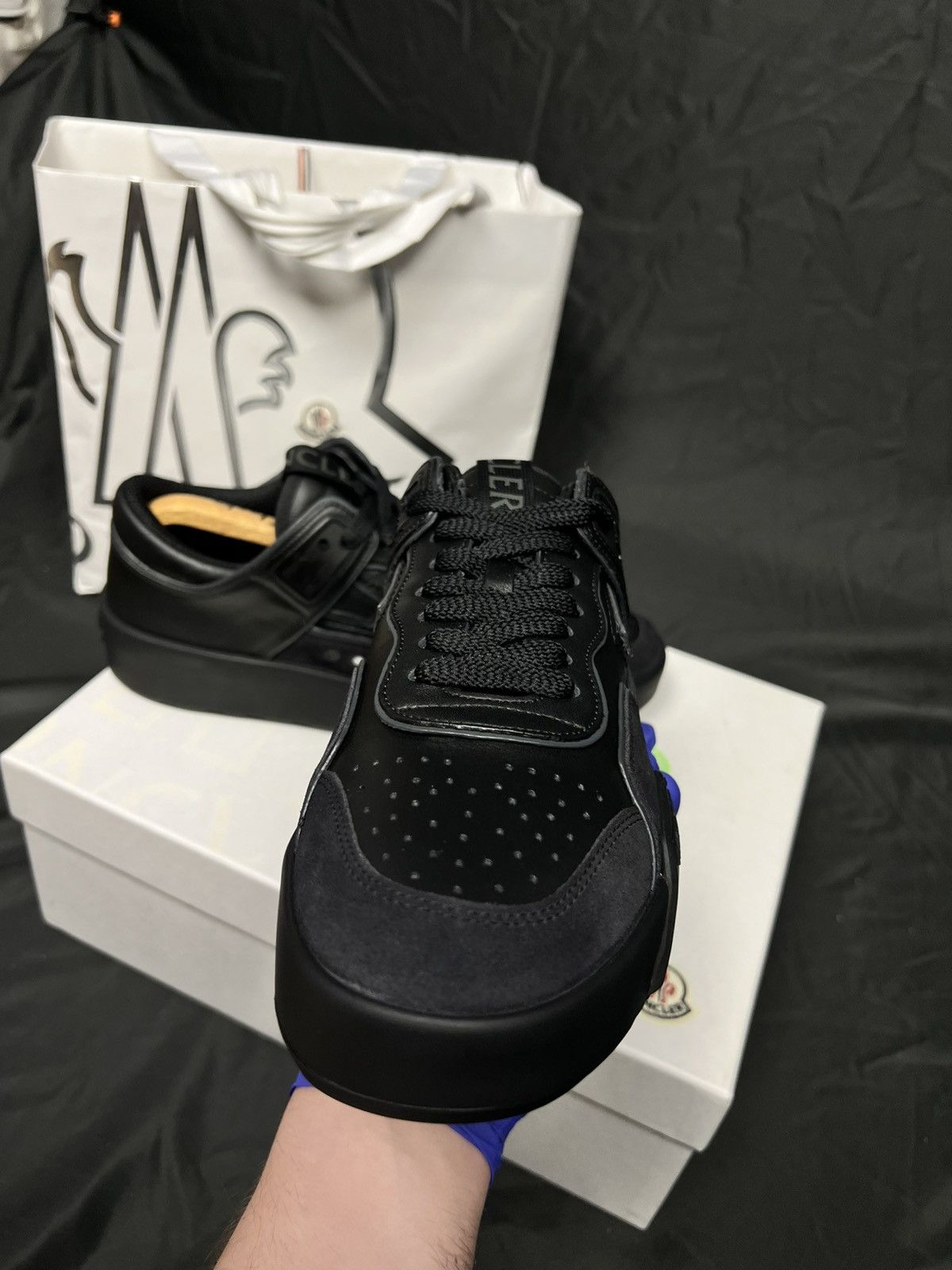 Moncler DSWT Moncler Promyx Space D low top leather and suede Size US 10 / EU 43 - 11 Thumbnail
