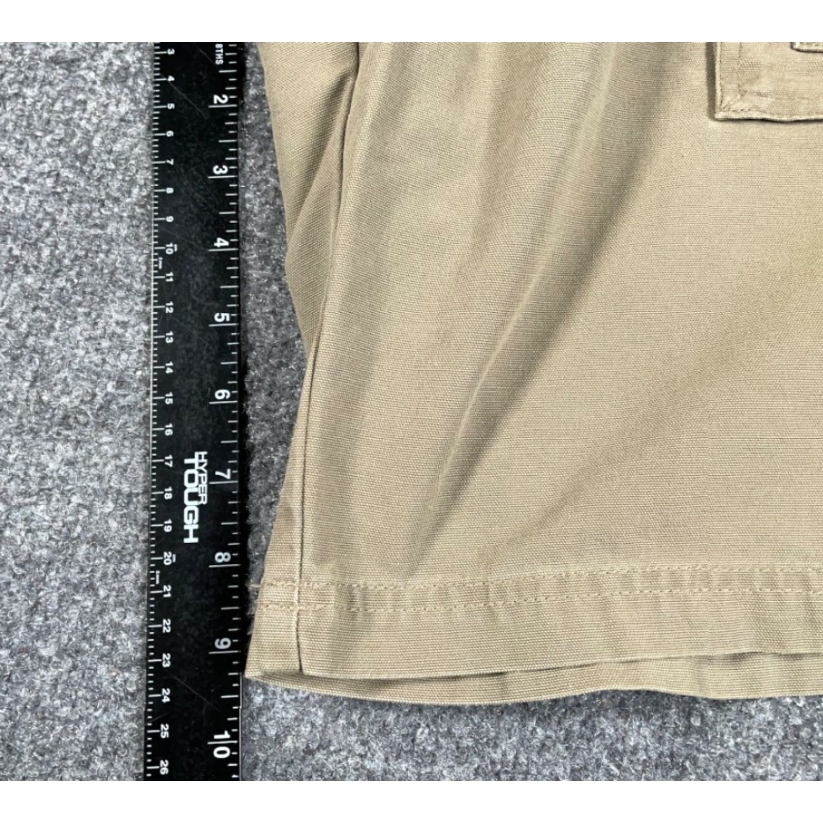 Vintage Cabela's Cargo Shorts Men 36 Beige Lightweight Cotton Hiking 9" Inseam Brown Solid Front Zip Fly Mens Regular Stocked 90s? Size US 38 / EU 54 - 5 Thumbnail