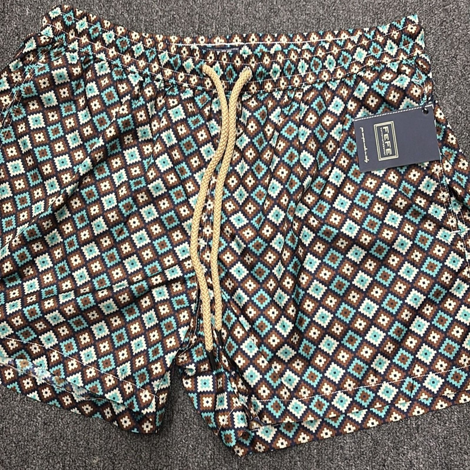 Other NWT Fefe Stylish Geometric Swim Trunks Size XXL Size US 44 / EU 60 - 8 Thumbnail
