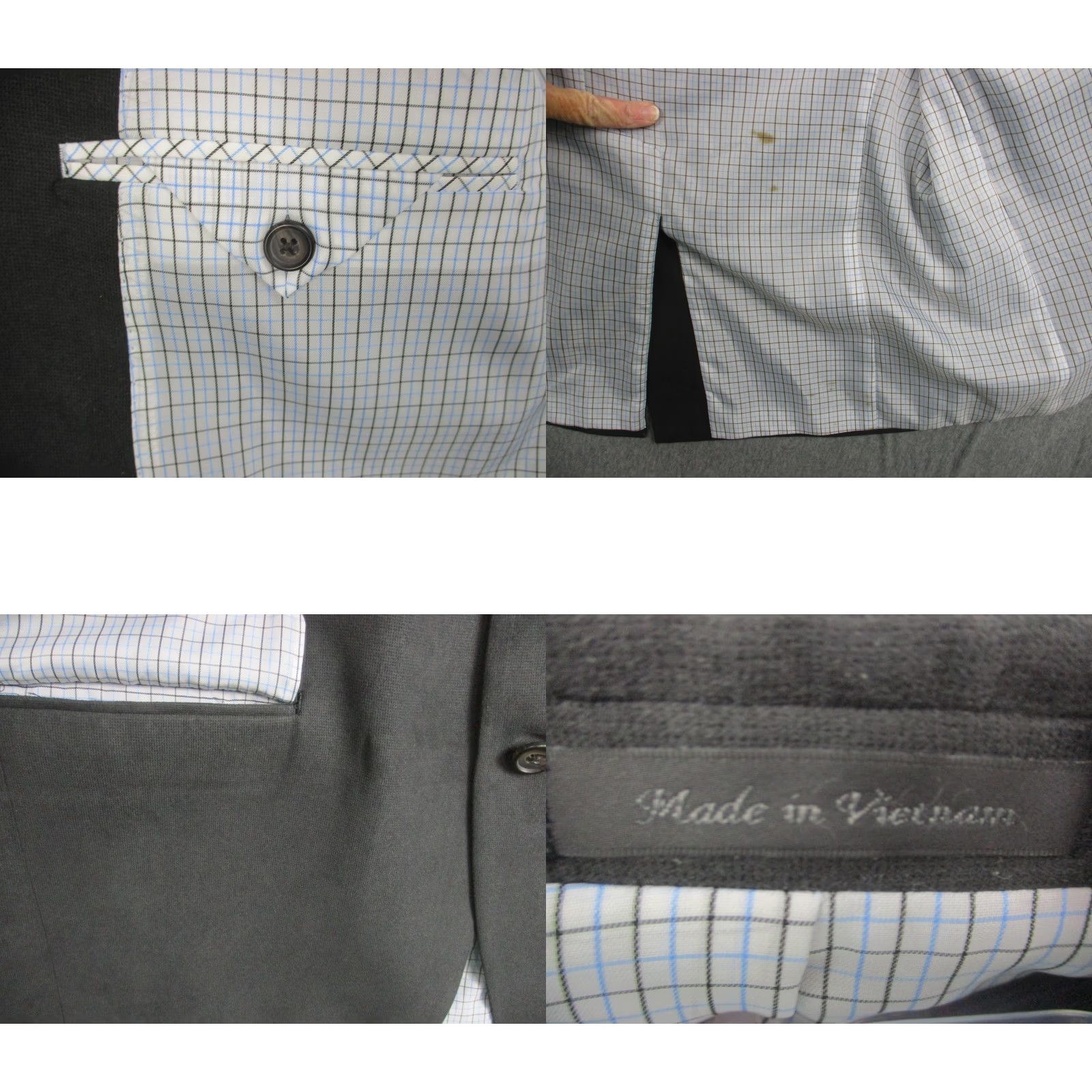 Ralph Lauren Lauren Ralph Lauren Blazer Mens 44R Gray Two Button Notch Lapel Sport Coat Lined Size 44R - 9 Thumbnail