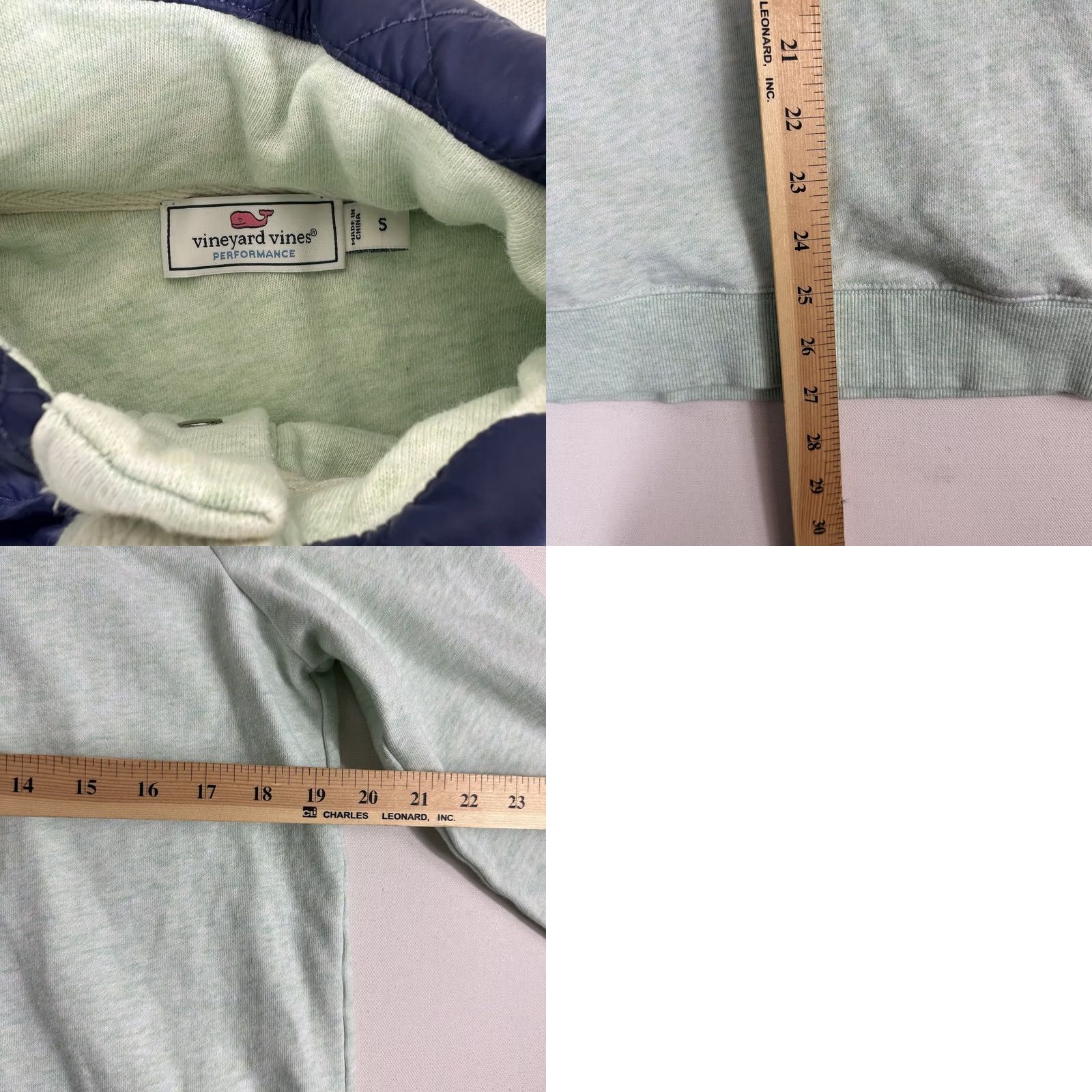 Vineyard Vines Vineyard Vines Performance Quilted Nylon Snap Sweatshirt Mens Small 2K0860 Blue Size US S / EU 44-46 / 1 - 8 Thumbnail