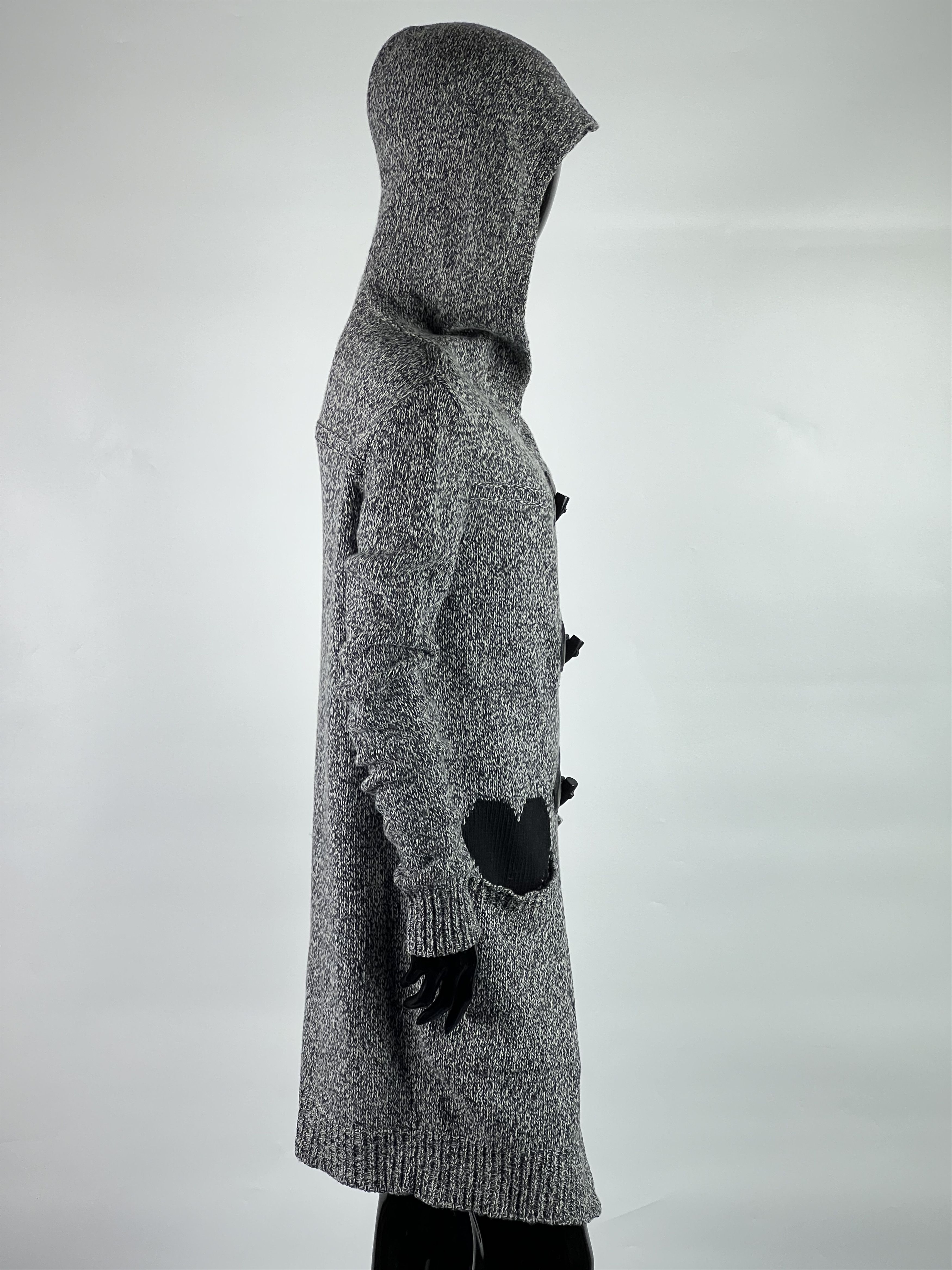 TWINSET Twin-Set Simona Barbieri Wool Long Hooded Cardigan Size S/M Size S / US 4 / IT 40 - 2 Thumbnail