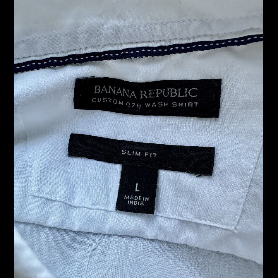 Banana Republic BANANA REPUBLIC CUSTOM 078 WASH SHIRT SLIM FIT BUTTON FRONT Size US L / EU 52-54 / 3 - 4 Thumbnail