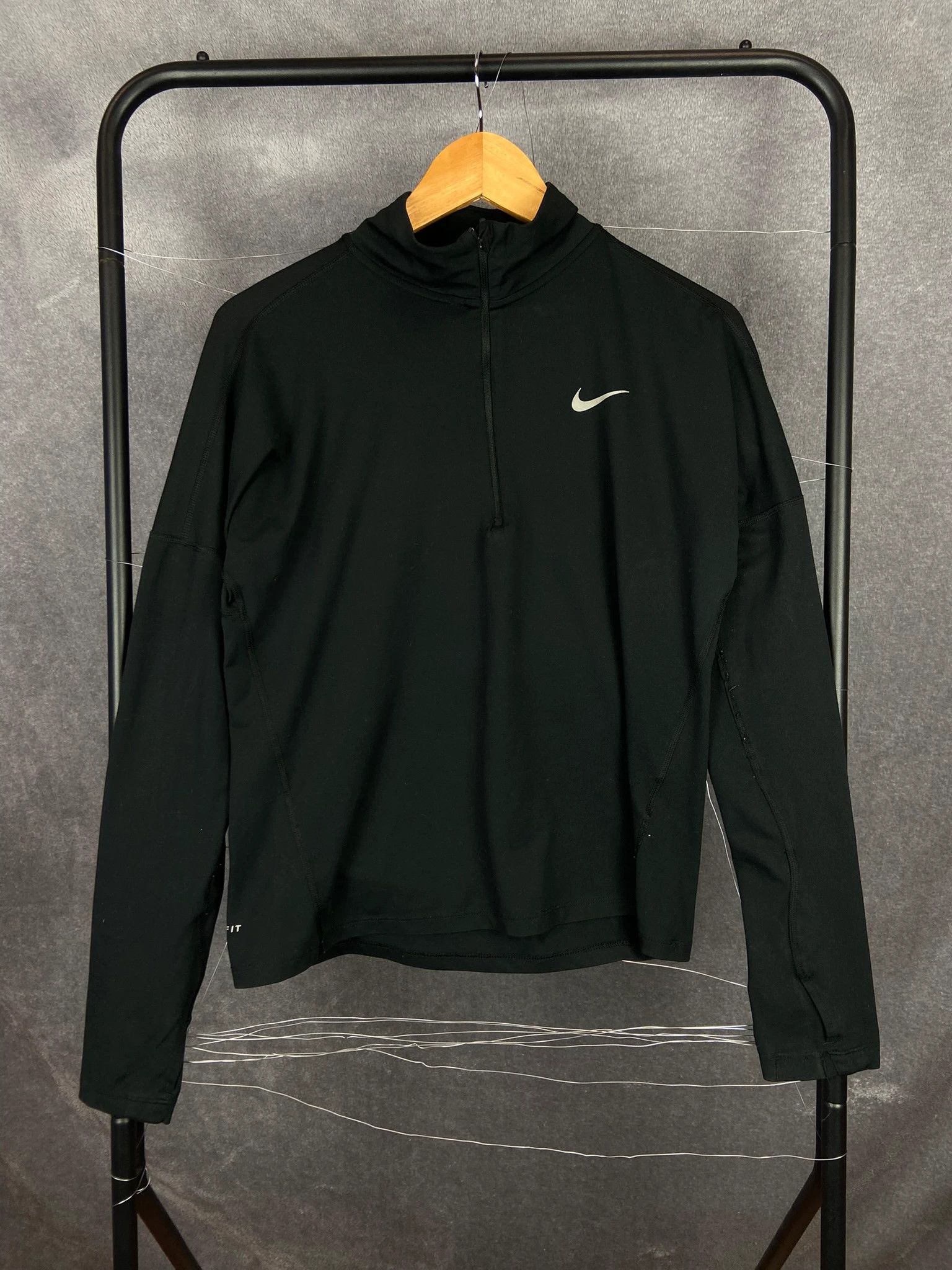 Nike Nike Black Dri-Fit 1/4 Zip Longsleeve M | Training Top Size M / US 6-8 / IT 42-44 - 1 Thumbnail