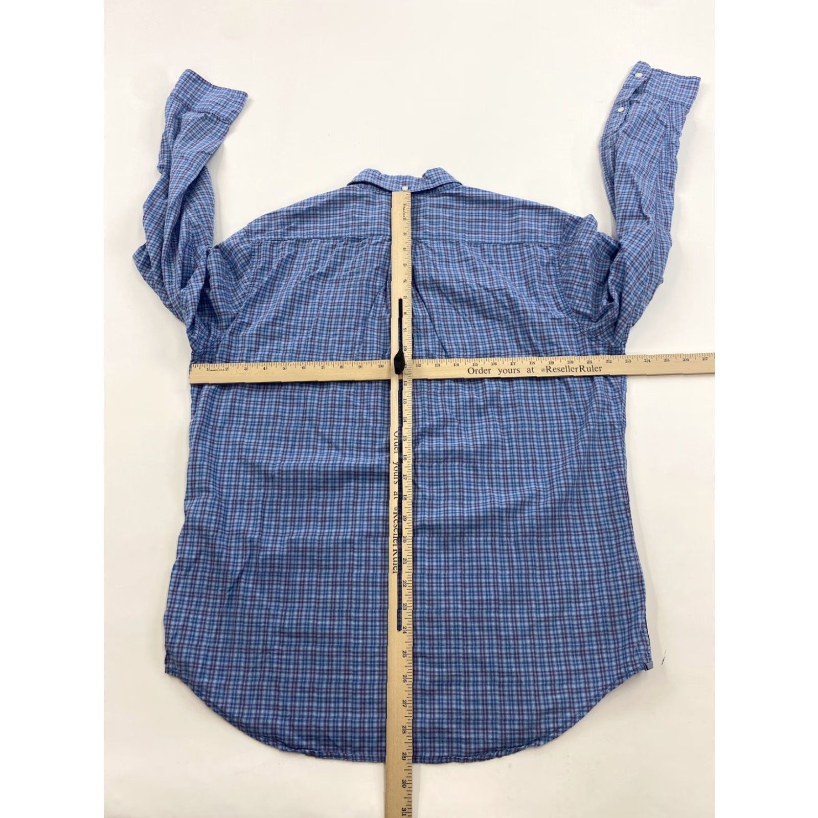 Levi's Levi’s Button-Up Shirt Men Large Blue Plaid Button-Down Collar Long Sleeve Men’s L Size US L / EU 52-54 / 3 - 4 Thumbnail