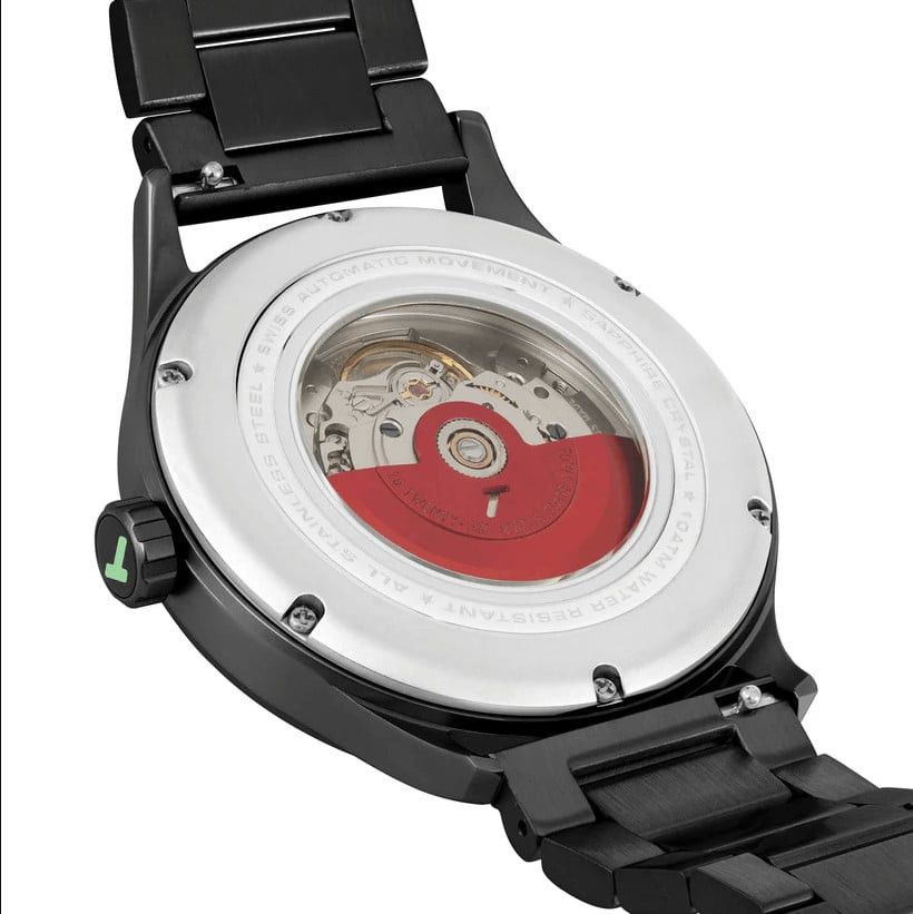 Other New Torgoen TN-1298 T56 44mm Black Steel Strap Watch Size ONE SIZE - 2 Thumbnail