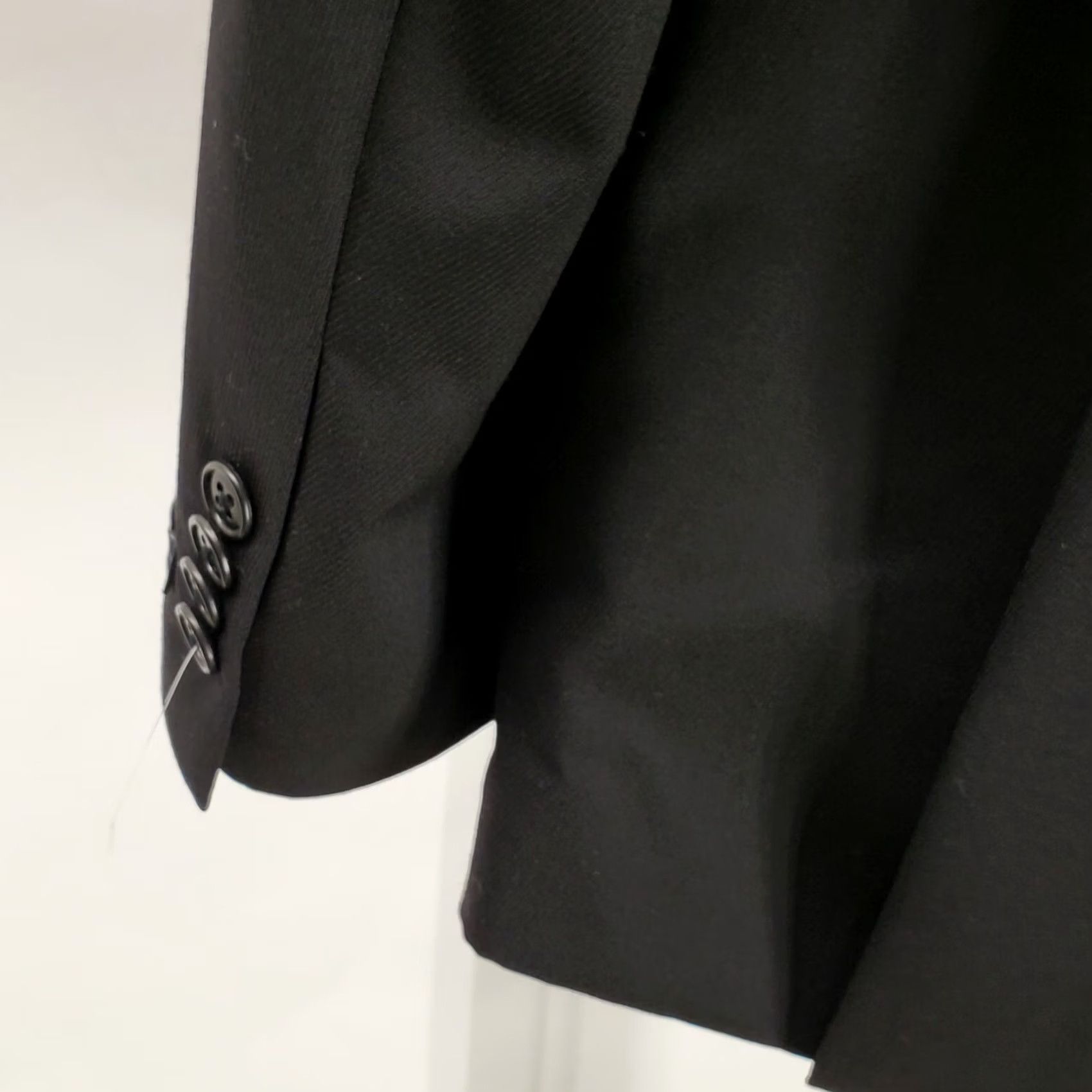 John Varvatos JOHN VARVATOS USA Blazer Wool Black Bedford Single-Breasted Size 40R Mens Jacket Coat Blazer Pants? Size 40R - 3 Thumbnail