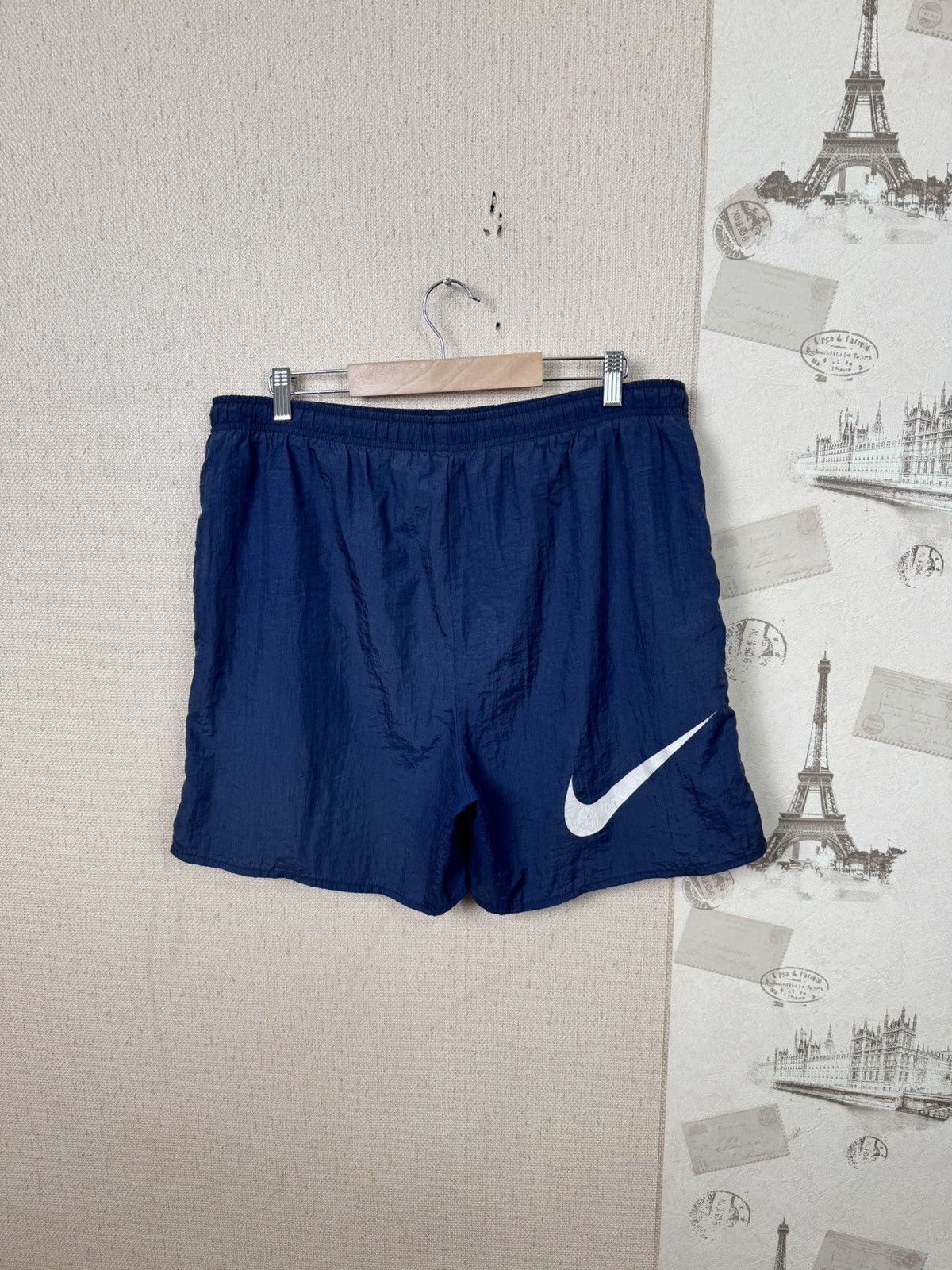 Nike Vintage Nike Shorts Swiming Trucks XL Nylon Blue Streetwear Size US 34 / EU 50 - 3 Thumbnail