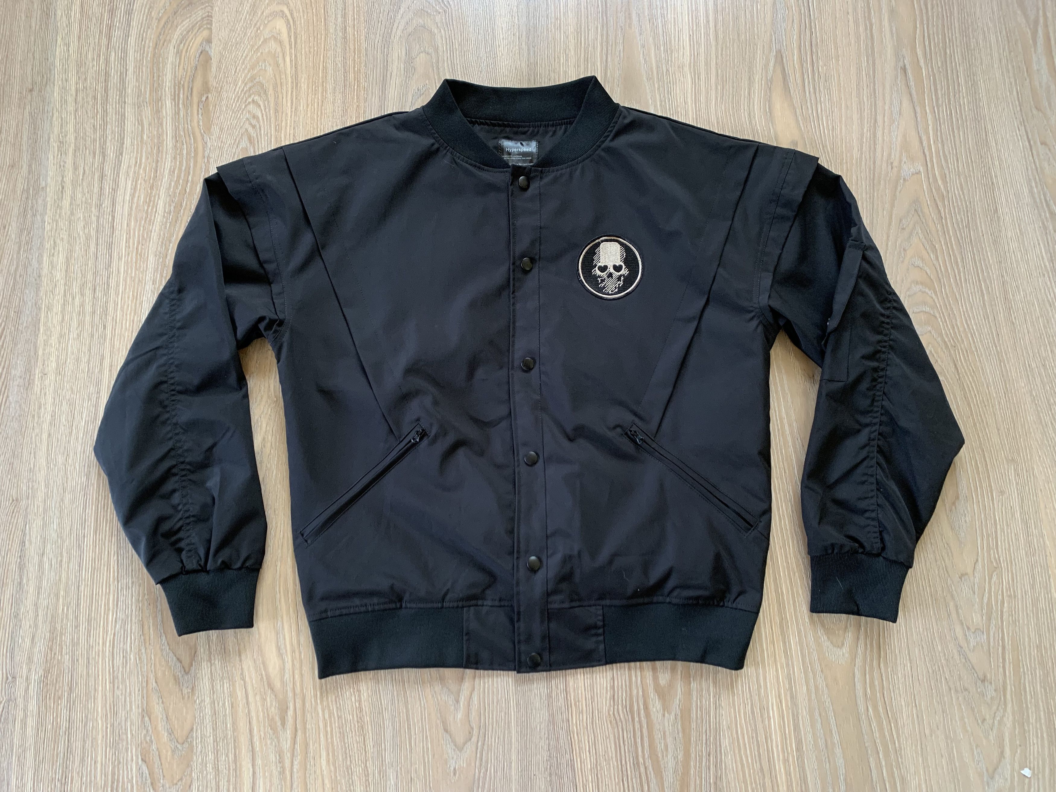 Designer Hyperspeed Black Light Bomber Jacket Size US M / EU 48-50 / 2 - 2 Thumbnail