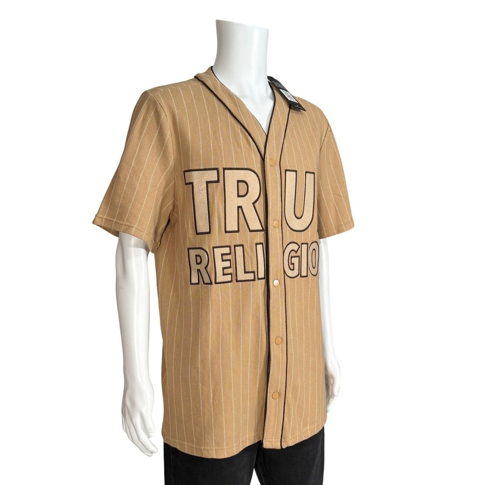 True Religion True Religion Mens Baseball Jersey Short Sleeve Button Up M Size US M / EU 48-50 / 2 - 3 Thumbnail