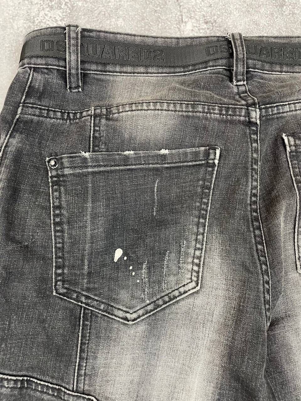 Dsquared2 Dsquared2 Men Black Distressed Denim Jeans Pants Slim Fit Size US 32 / EU 48 - 3 Thumbnail