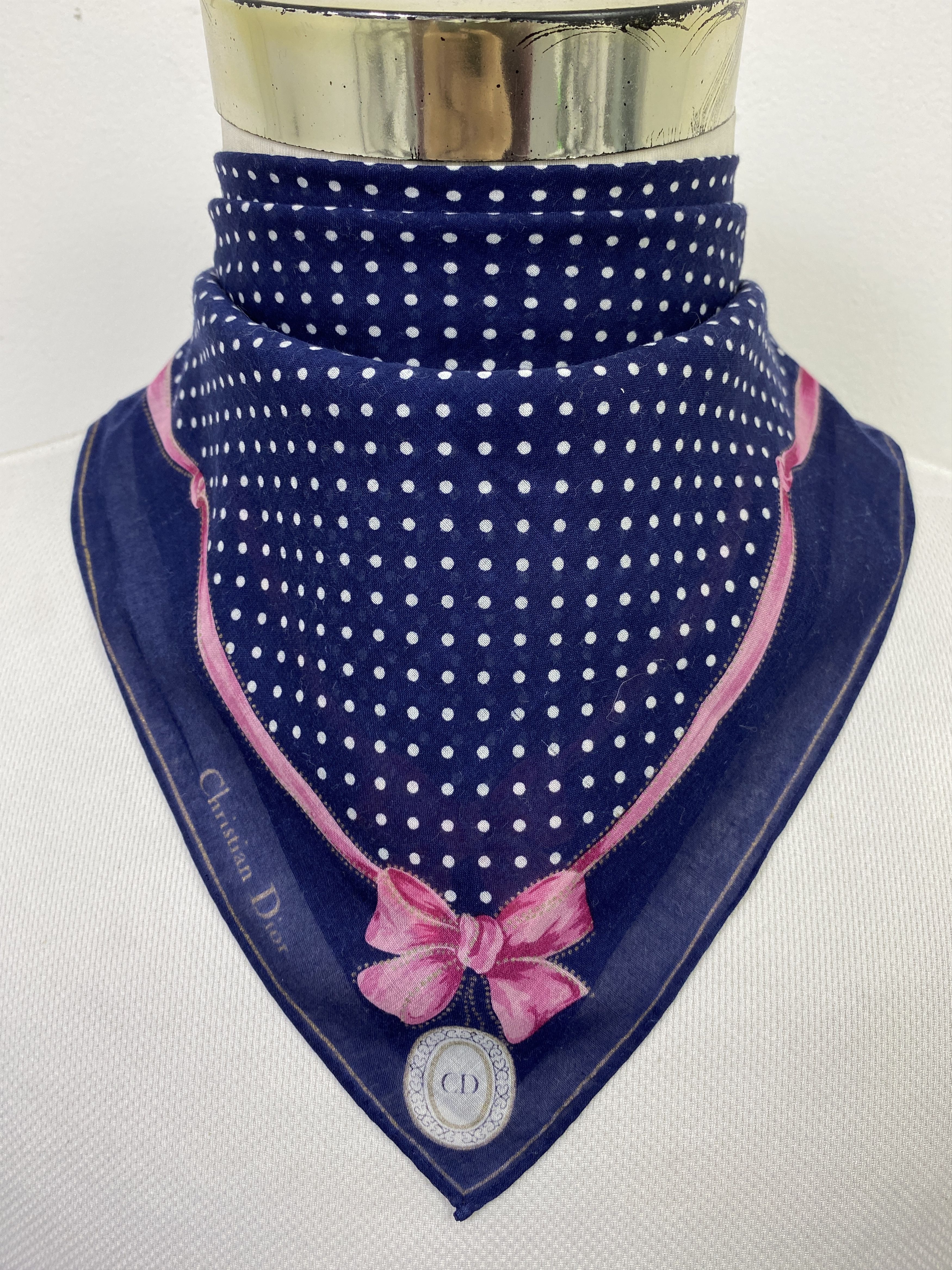 Christian Dior Monsieur Vintage Christian Dior Handkerchief / Neckerchief KT0060 Size ONE SIZE - 1 Thumbnail