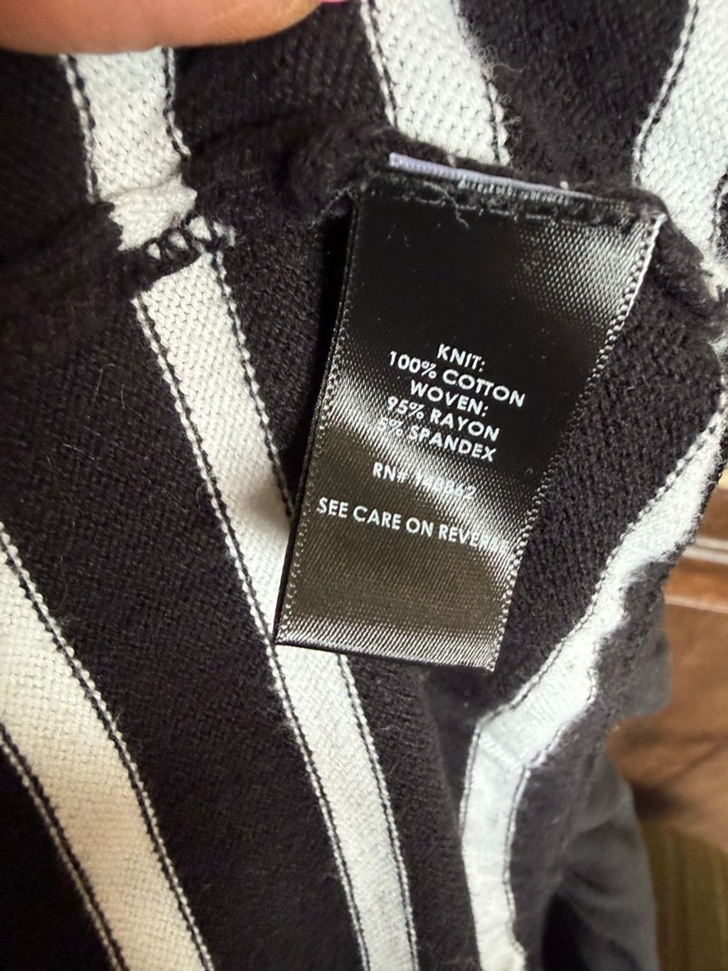 Torrid Women's TORRID Crew Neck Sweater 2X Black White Striped Size XXL / US 16-18 / IT 52-54 - 6 Thumbnail
