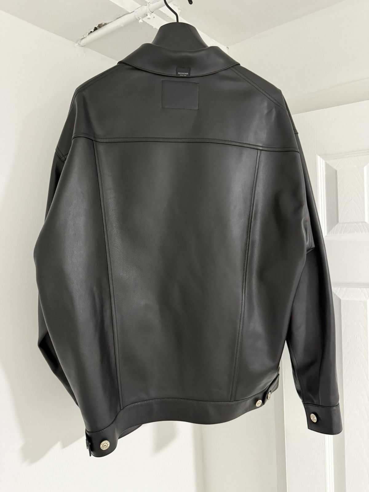 Balenciaga Balenciaga Garde-Robe leather shirt jacket size 1 Size US M / EU 48-50 / 2 - 2 Thumbnail