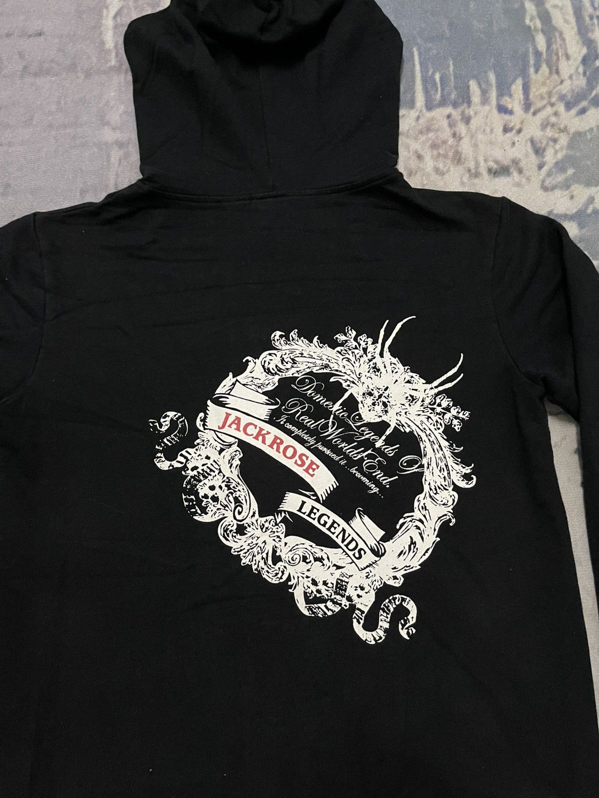 JACKROSE 2000s JACKROSE SPELLOUT HOODIE ZIPPER RARE DESIGN Size US S / EU 44-46 / 1 - 4 Thumbnail