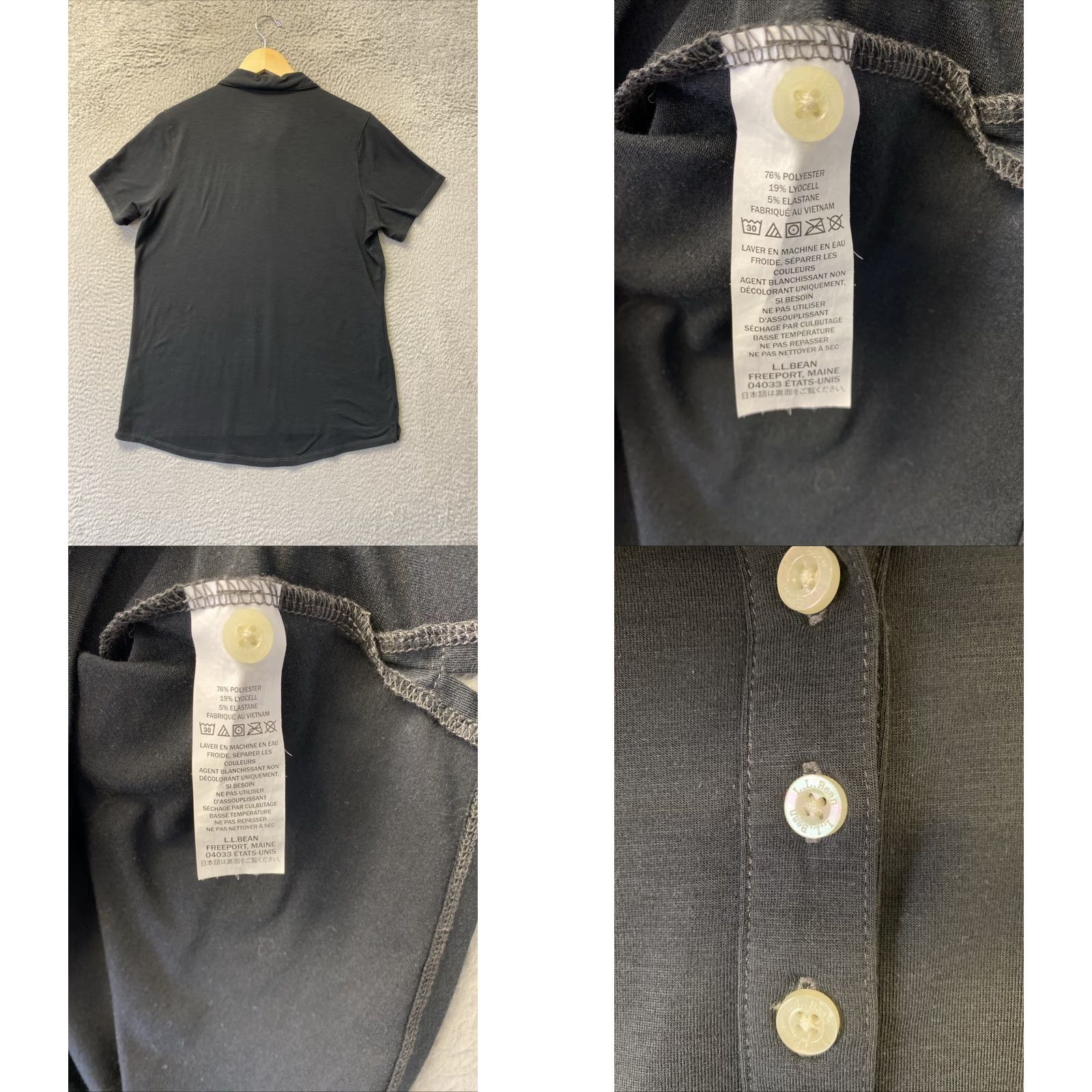 Vintage VINTAGE L.L. Bean Polo Shirt Men’s Medium Black Cotton 90s Classic USA Size M / US 6-8 / IT 42-44 - 8 Thumbnail