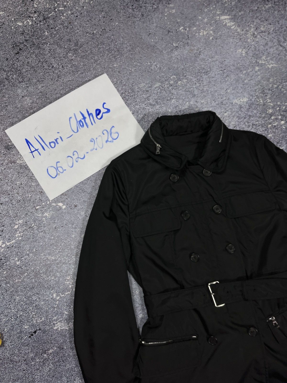 Prada Luxury Very Rare Vintage Prada Zip Nylon Coat Trench Jacket Size M / US 6-8 / IT 42-44 - 16 Thumbnail