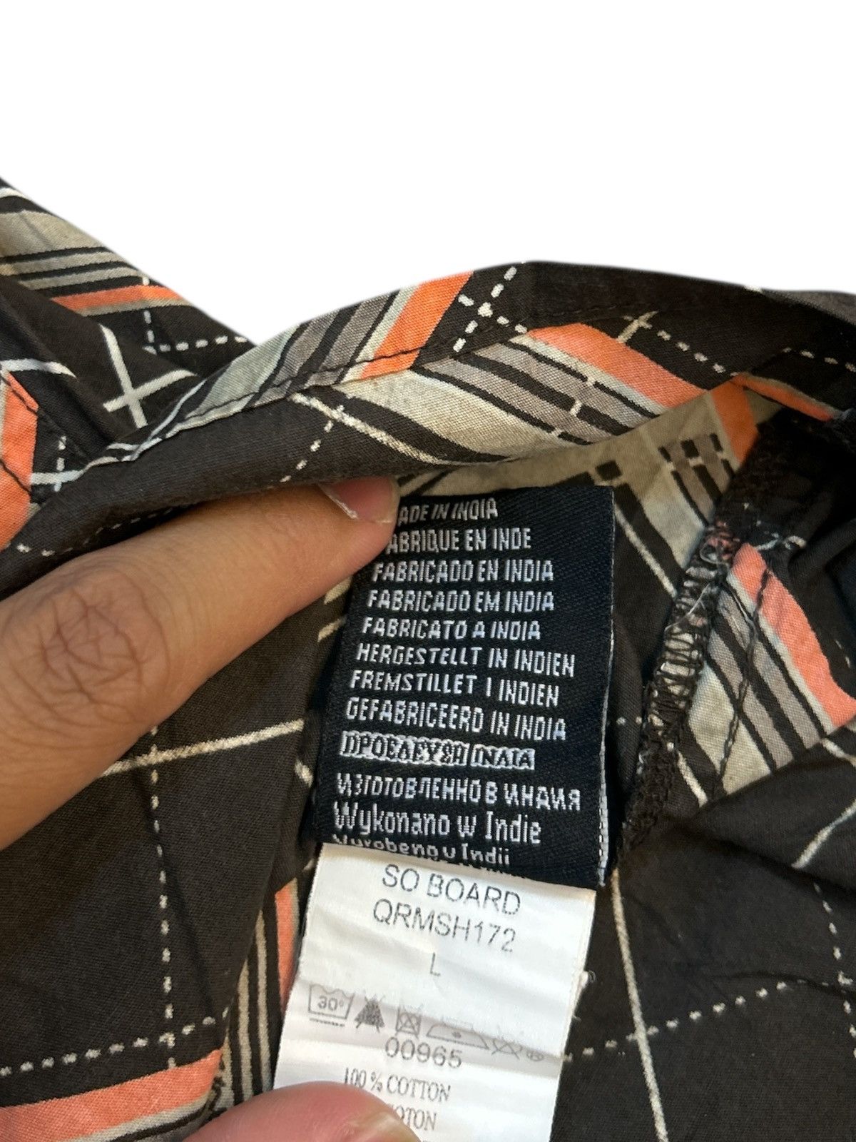 Quiksilver 🏄 Quiksilver Diagonal Plaid Short Sleeve Button-Up Shirt Size US L / EU 52-54 / 3 - 7 Thumbnail