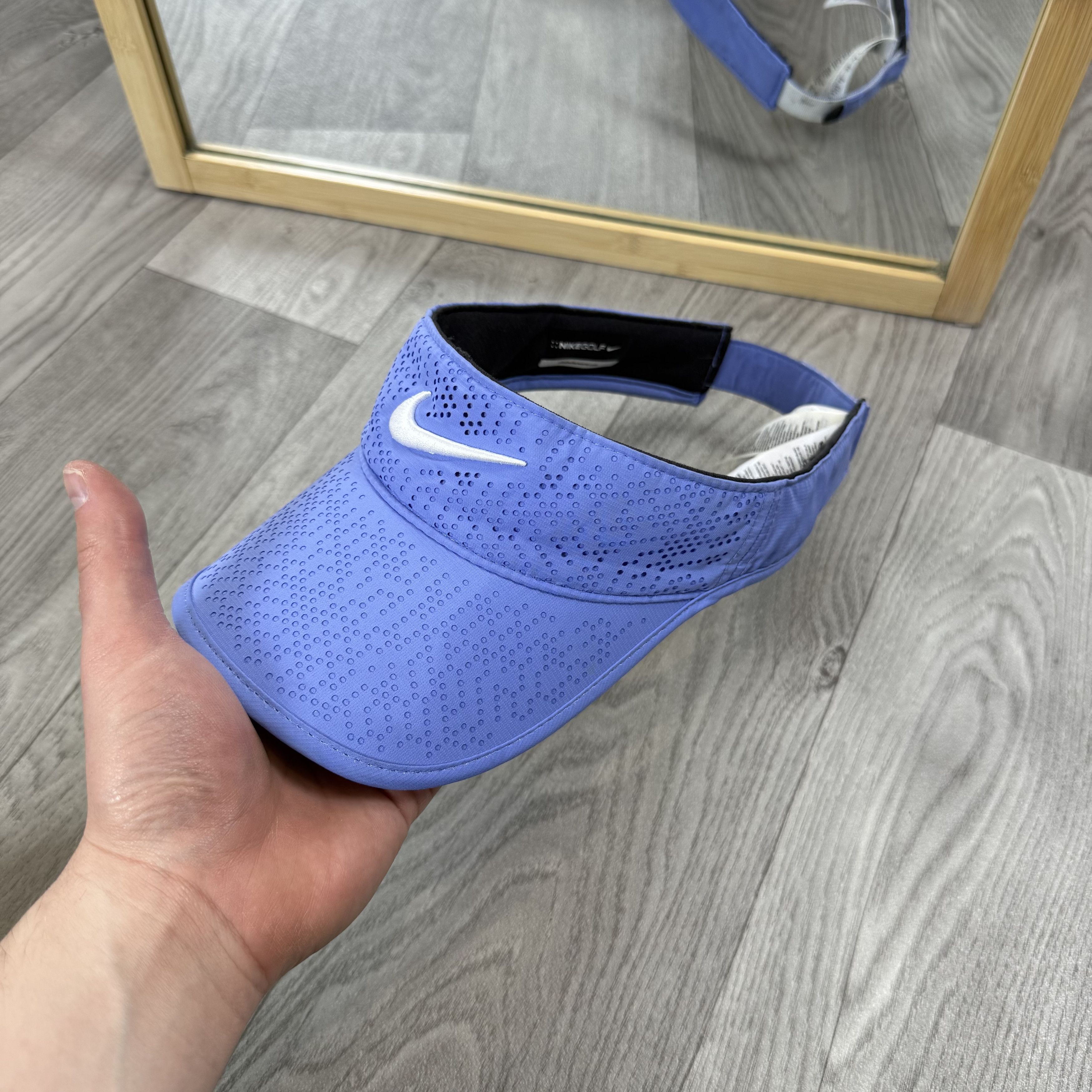 Nike Nike Golf Tennis Visor Blue Swoosh Cap Size ONE SIZE - 5 Thumbnail