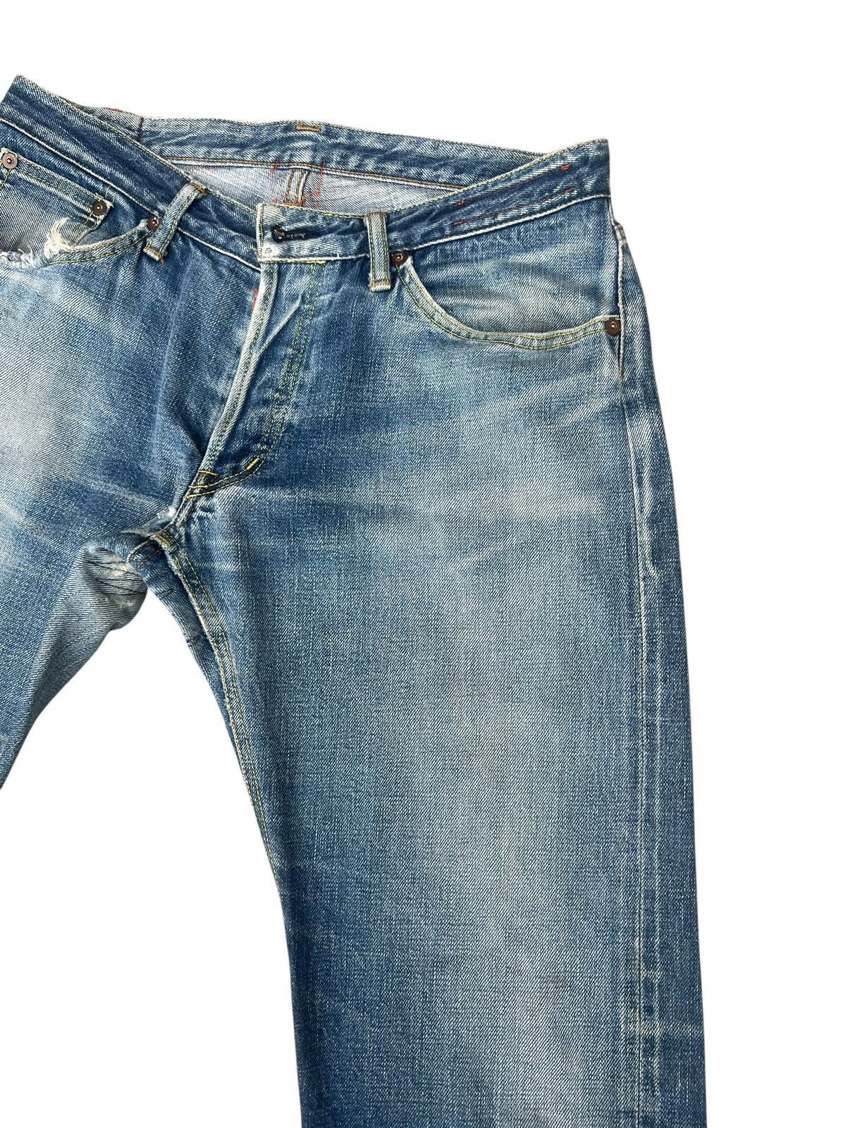 KATO Vintage Kato Japan Ripped Distressed Faded Denim Flare Jeans Size US 31 - 10 Thumbnail