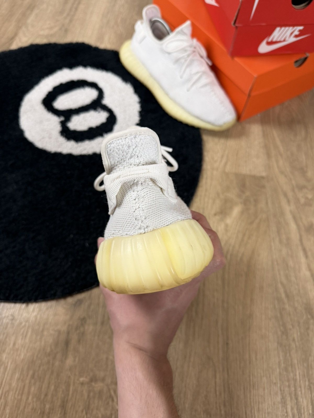 Yeezy Adidas Yeezy Boost 350 V2 Cream Size US 10 / EU 43 - 5 Thumbnail