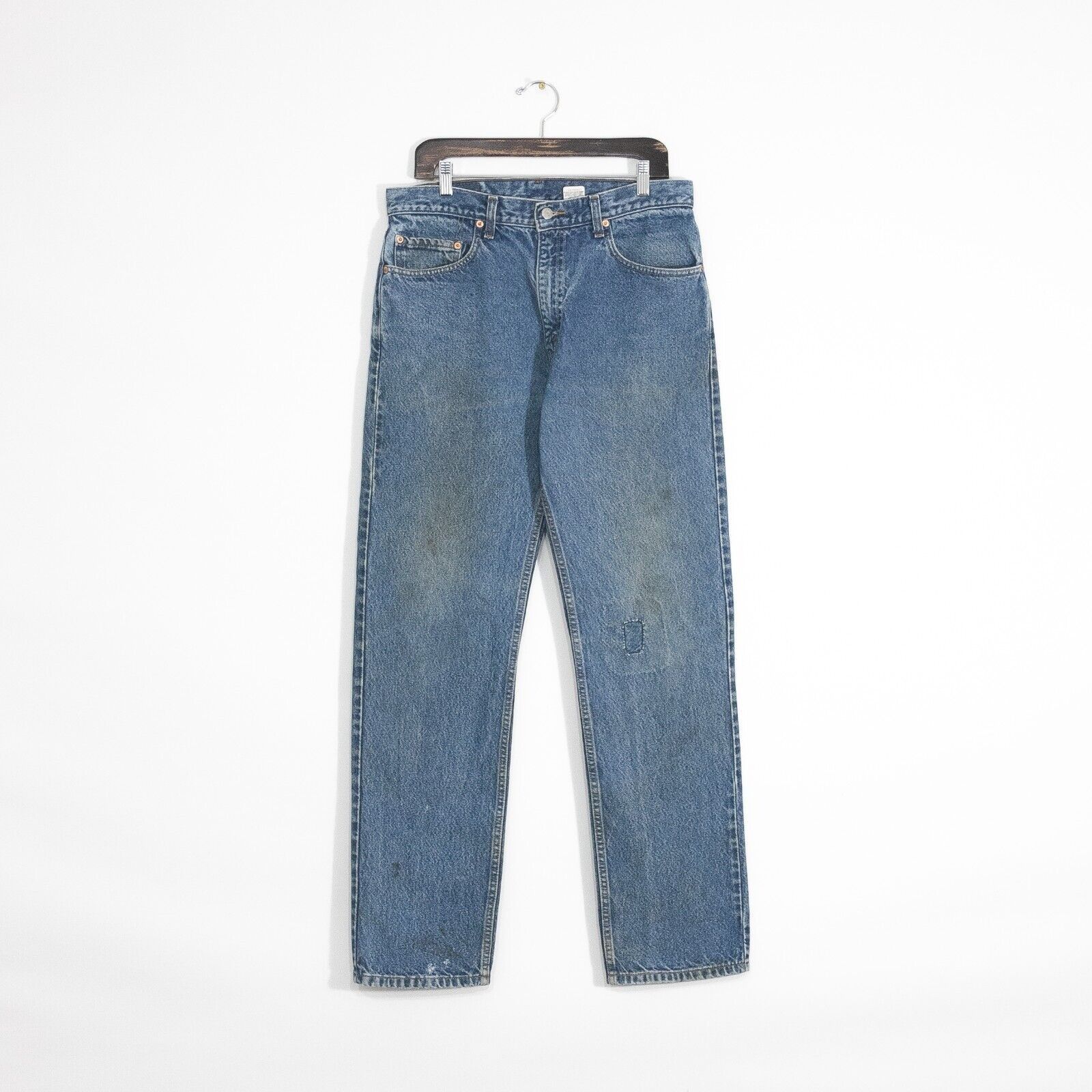 Levi's Vintage 90s Levis 505 Jeans 33x32 Faded Distressed Straight Size US 33 - 1 Thumbnail