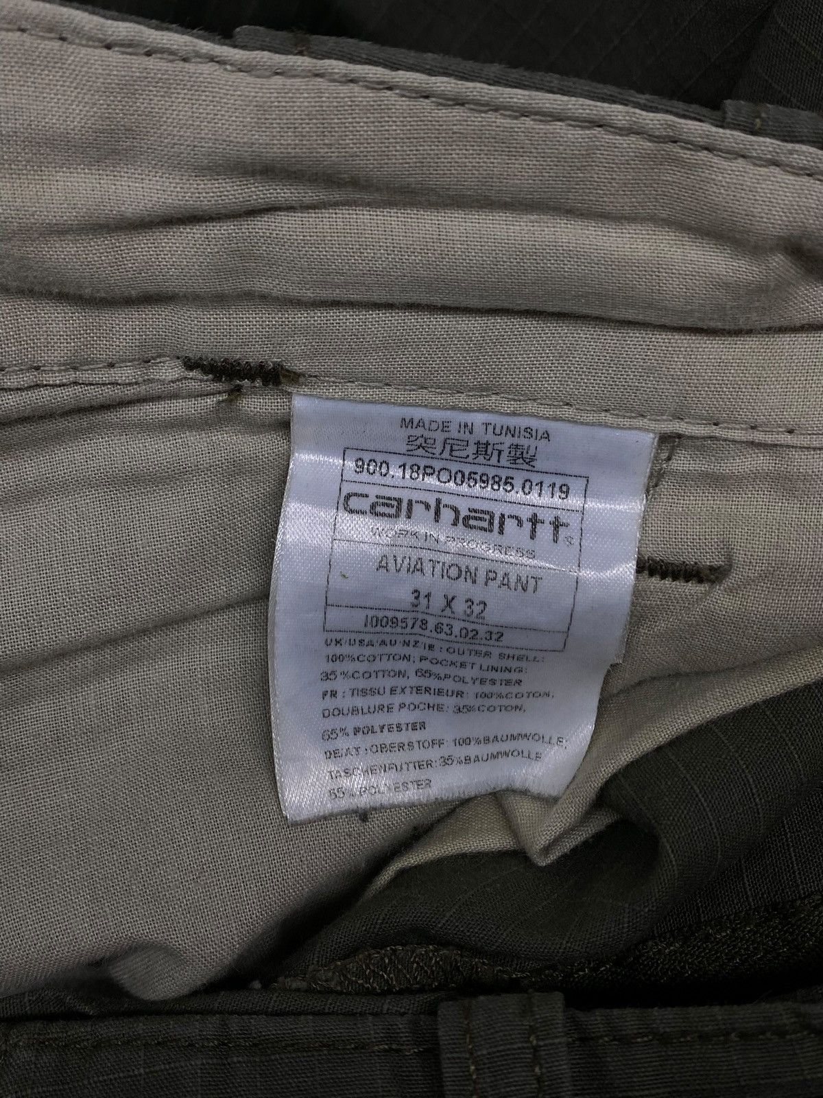 Carhartt Vintage Carhartt Cargo Pants y2k Aviation Pant 32 Size US 32 / EU 48 - 25 Thumbnail