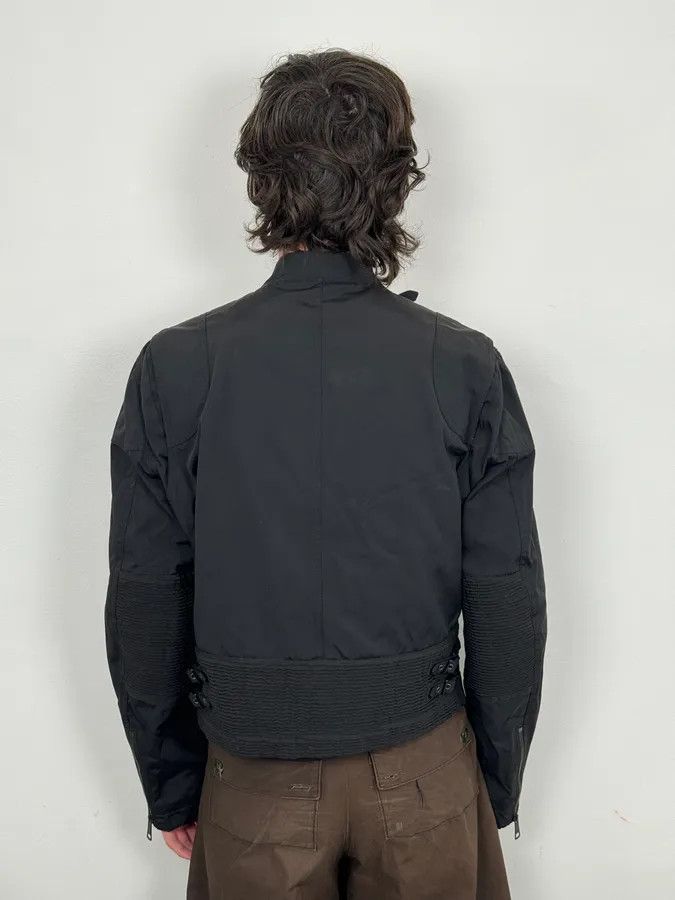 Burberry 2000s Burberry Black Asymmetrical Nylon Biker Jacket Size US M / EU 48-50 / 2 - 3 Thumbnail