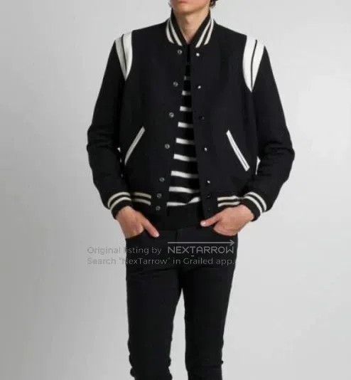 Saint Laurent Paris Saint Laurent Paris Black and White Patchwork Leather Base Size US M / EU 48-50 / 2 - 9 Thumbnail