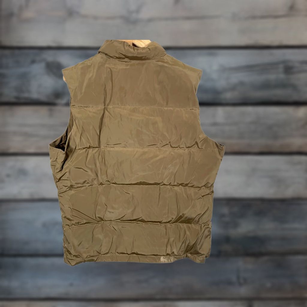 Lands' End Lands' End Down Puffer Vest Men's Large Golden Brown Snap Button Outdoors Vest Size US L / EU 52-54 / 3 - 1 Thumbnail