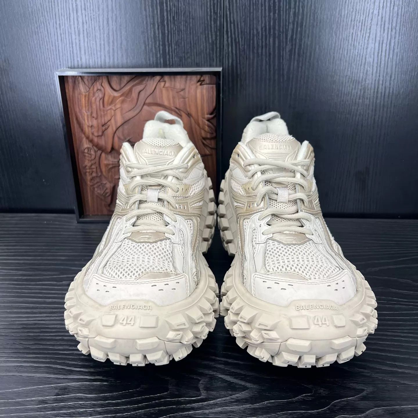 Balenciaga Balenciaga Track Trainer Pale Brown 44 Size US 11 / EU 44 - 4 Thumbnail