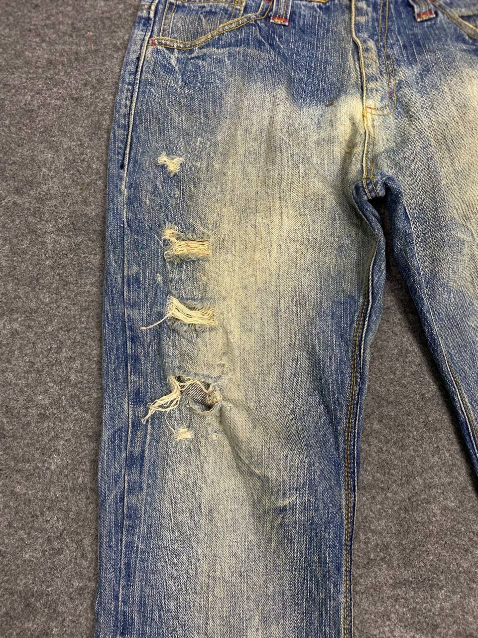 Japanese Brand japanese brand ankle cut distressed denim nice design Size US 32 / EU 48 - 7 Thumbnail