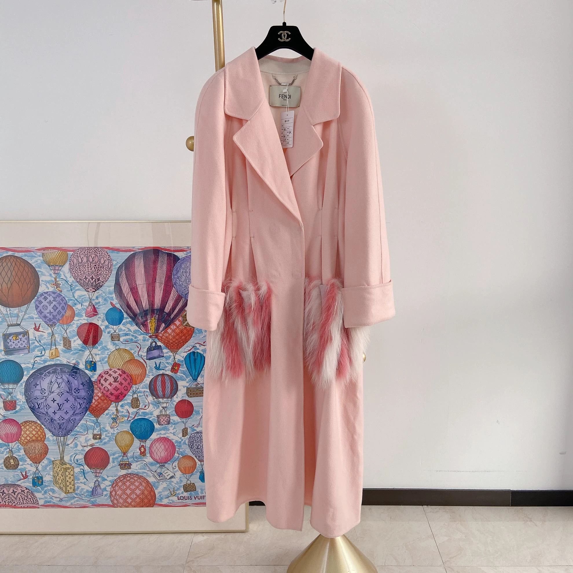 Fendi Fendi Pink Wool Coat IT 42 Size M / US 6-8 / IT 42-44 - 1 Thumbnail