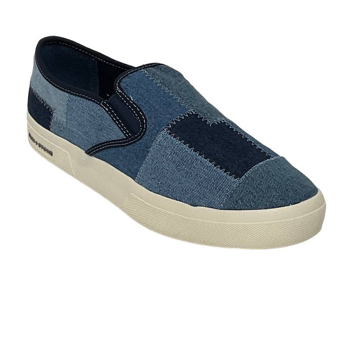 Designer Collection Sun Stone Men S Sierra Denim Patchwork Sneakers