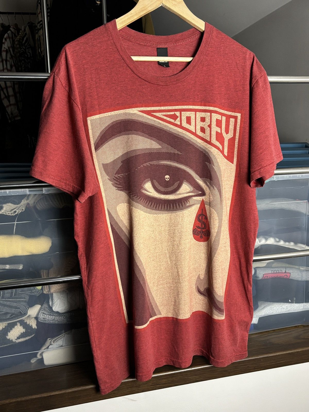 Obey Obey Eye Blood Tear T-Shirt Size US L / EU 52-54 / 3 - 2 Thumbnail