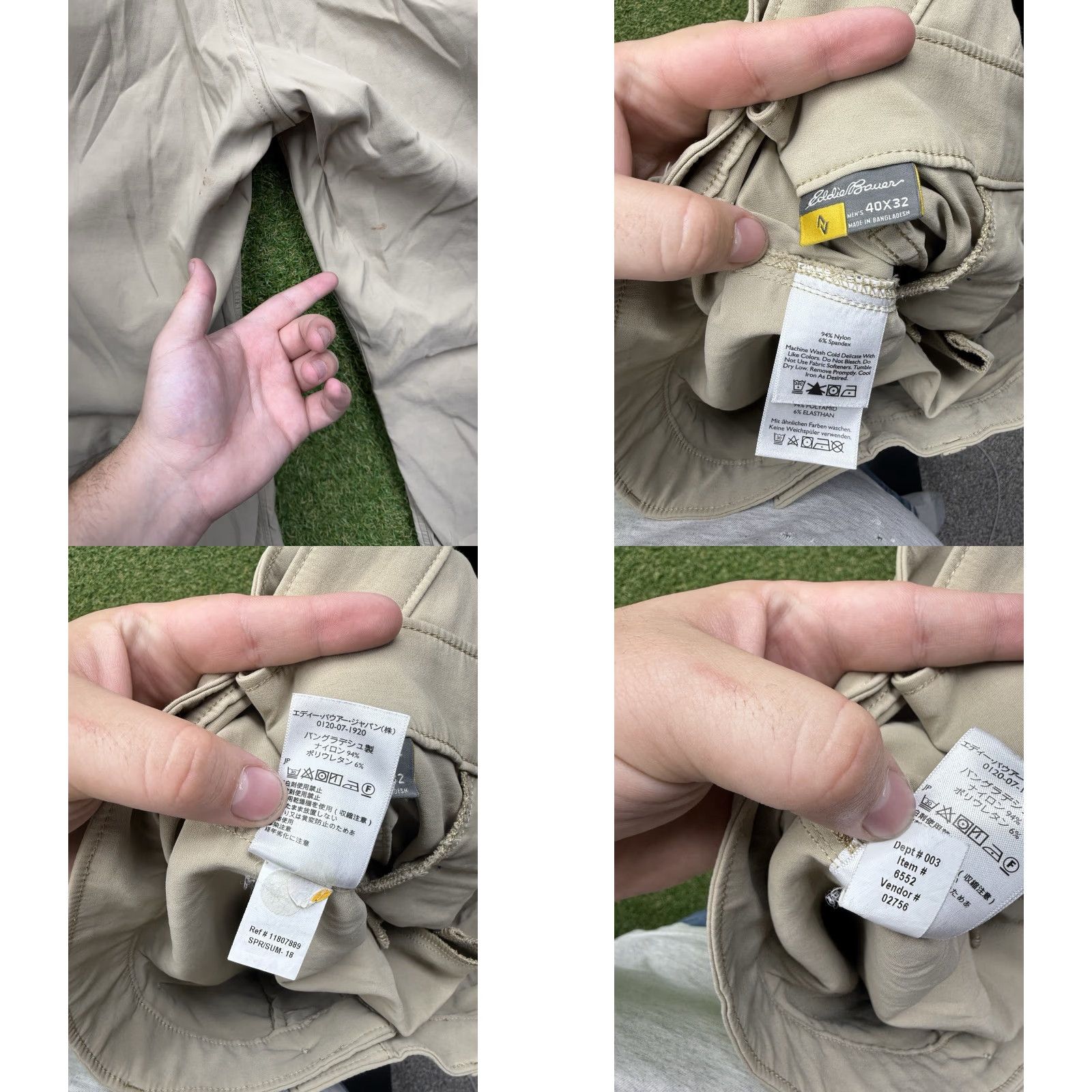 Eddie Bauer Eddie Bauer Travex Pants Mens 40x32 Horizon Guide Flex Performance Hiking Beige Size US 40 / EU 56 - 8 Thumbnail
