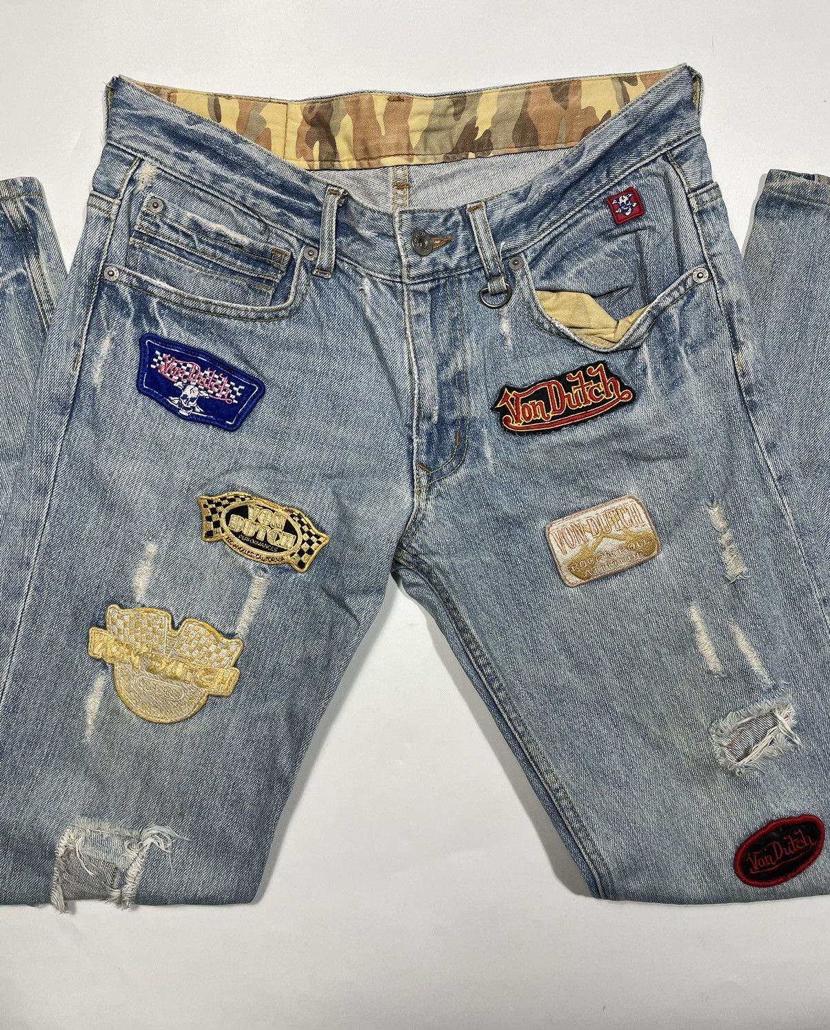 Von Dutch Vintage Von dutch patch y2k 2000 multi logo wide straight Size US 30 / EU 46 - 5 Thumbnail